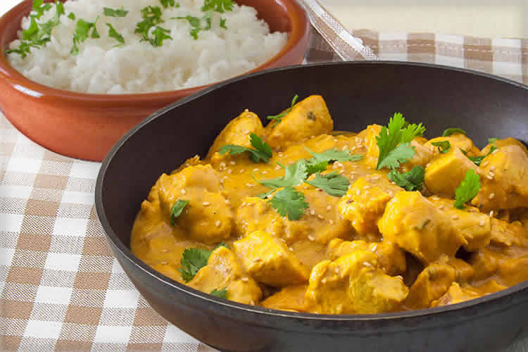 Poulet vanille coco curry