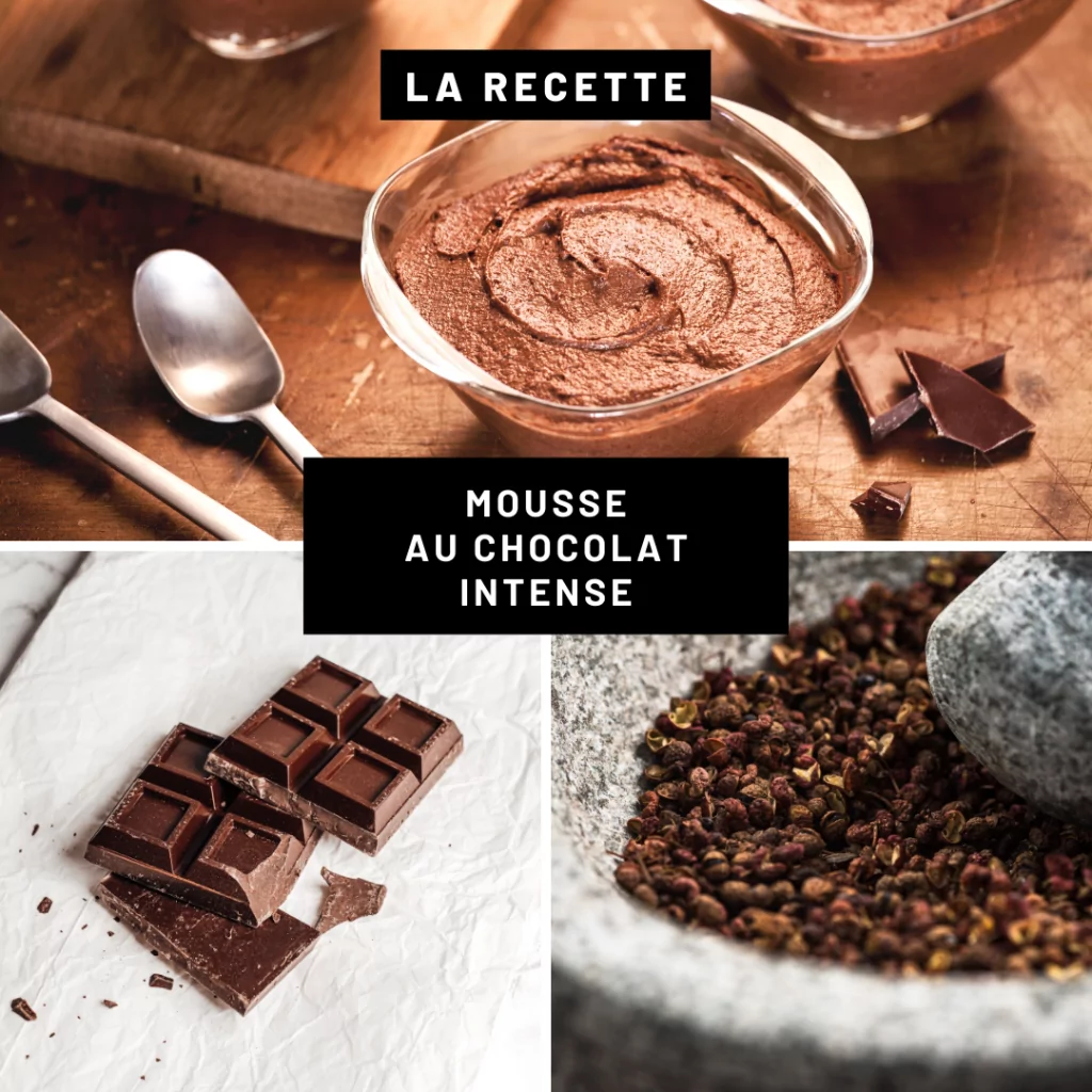 mousse au chocolat intense - Poivre de Timut
